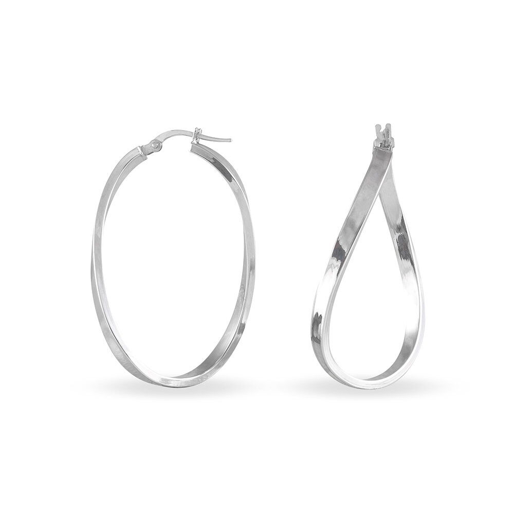 Créoles Silla Or Blanc - Créoles Femme | Marc Orian