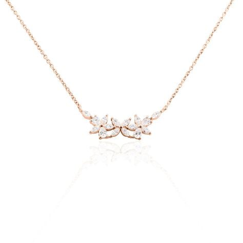 Collier Oralie Argent Rose Oxyde De Zirconium - Colliers avec pierres Femme | Marc Orian