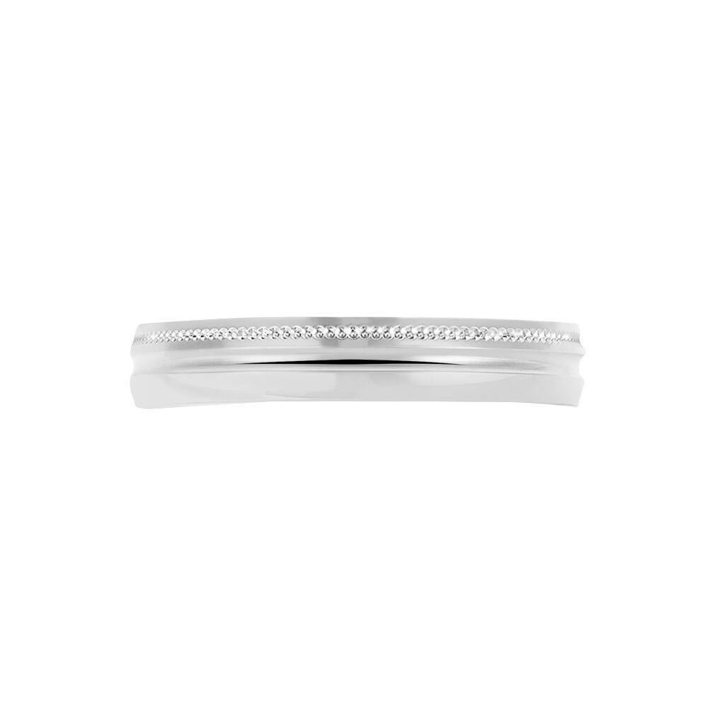 Alliance Or Blanc Perlé - Alliances duo Homme | Marc Orian