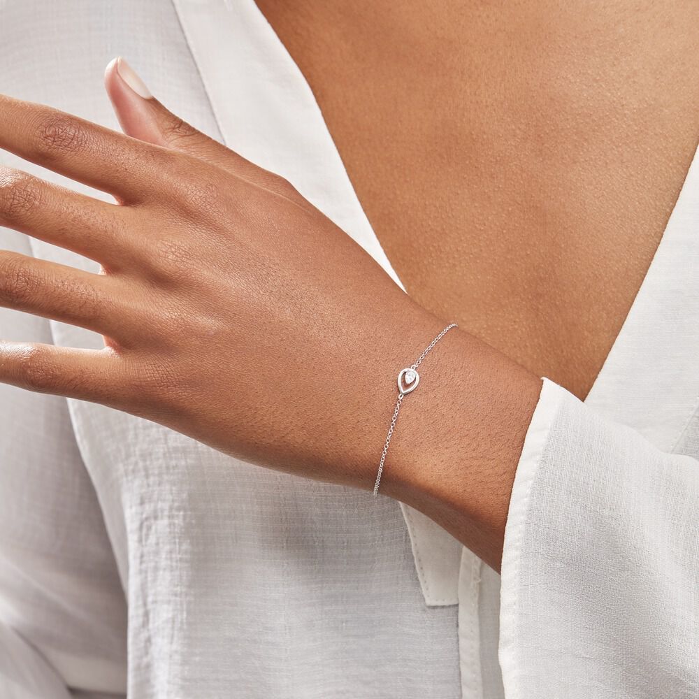 Bracelet Argent Temusio Oxydes De Zirconium - Bracelets fantaisie Femme | Marc Orian