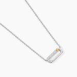 Collier Or Jaune Argent Blanc Oxyde De Zirconium - Colliers avec pierres Femme | Marc Orian