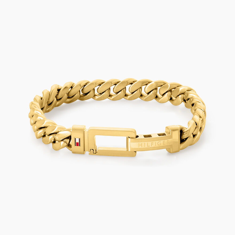Bracelet Tommy Hilfiger Acier Jaune - Bracelets cha&icirc;nes Homme | Marc Orian