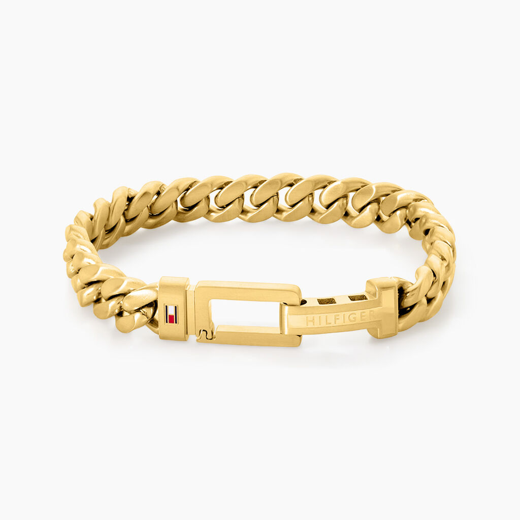Bracelet Tommy Hilfiger Acier Jaune - Bracelets cha&icirc;nes Homme | Marc Orian
