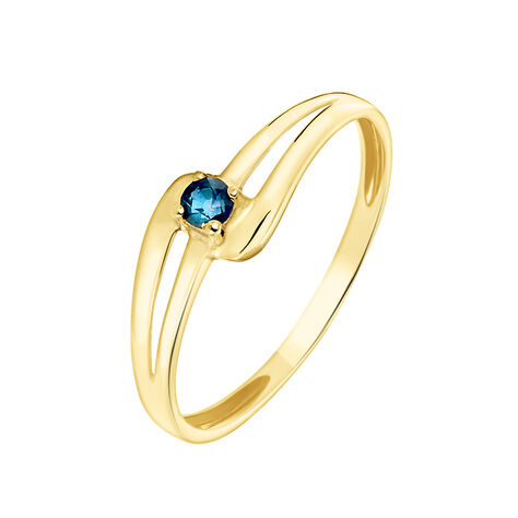 Bague Nesryne Or Jaune Saphir - Bagues Solitaire Femme | Marc Orian