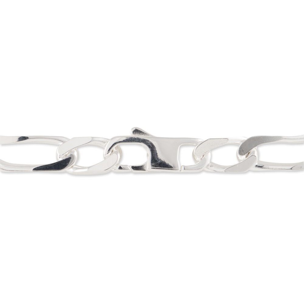 Bracelet Identité Vila Maille Alternee 1/2 Argent Blanc - Gourmettes Homme | Marc Orian