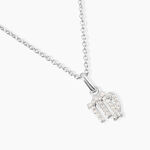 Collier Astra Argent Blanc Oxyde De Zirconium - Colliers avec pierres Femme | Marc Orian
