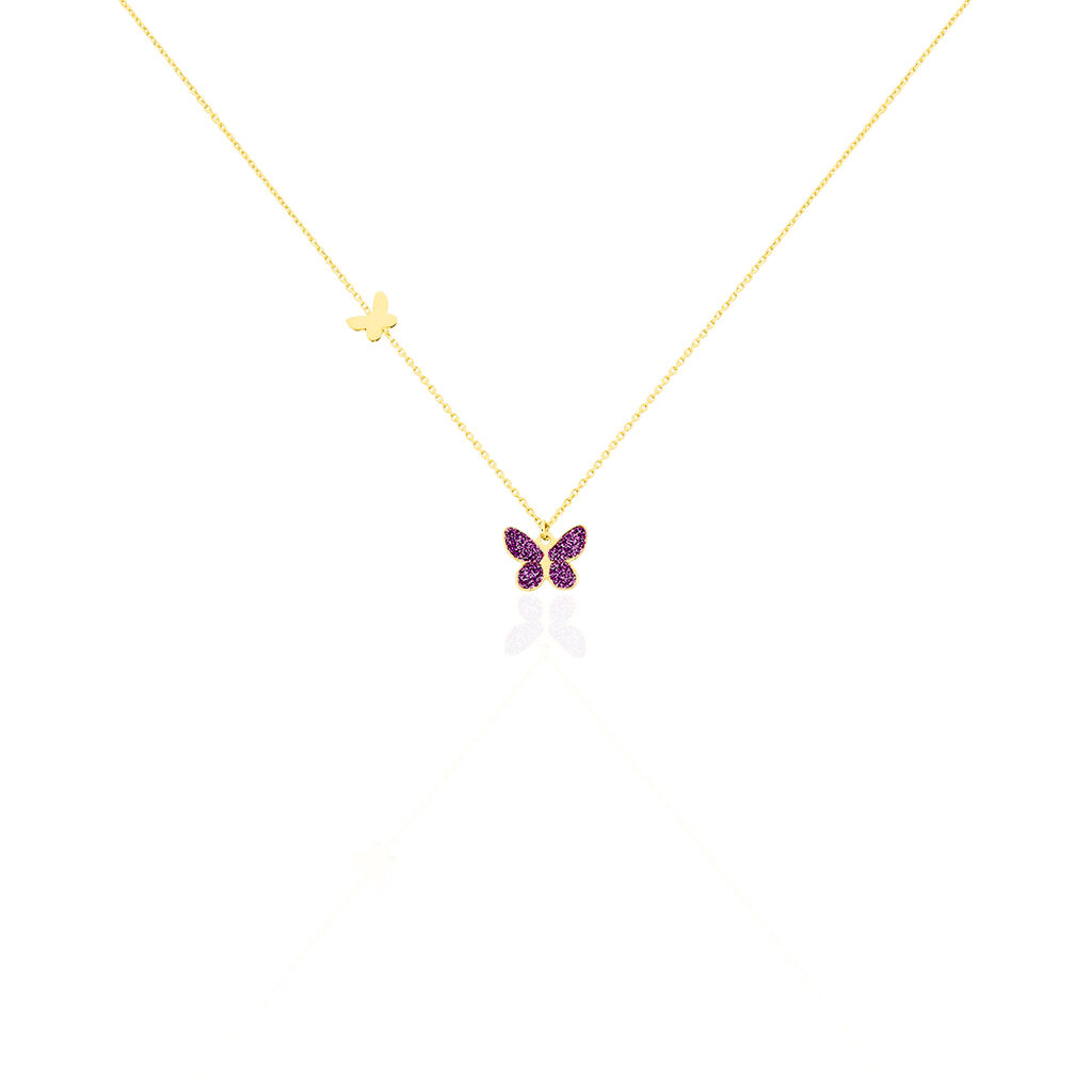 Collier Silia Papillon Or Jaune - Colliers ete Enfant | Marc Orian