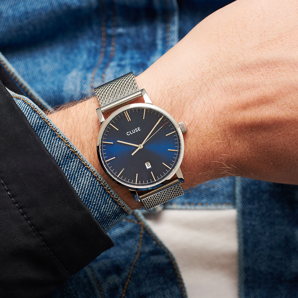 Montre Cluse Aravis Bleu - Montres &eacute;tanches Homme | Marc Orian