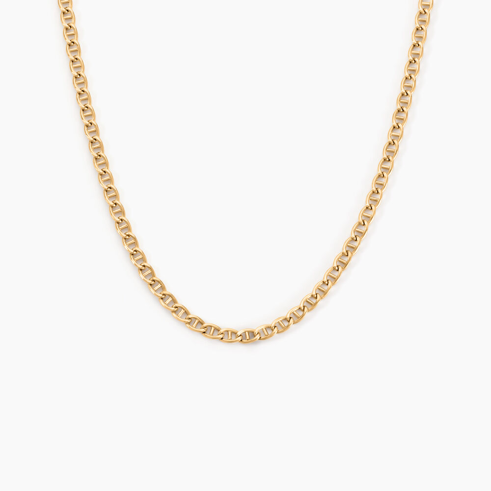 Collier Or Jaune Capucin Maille Marine - Chaines Homme | Marc Orian