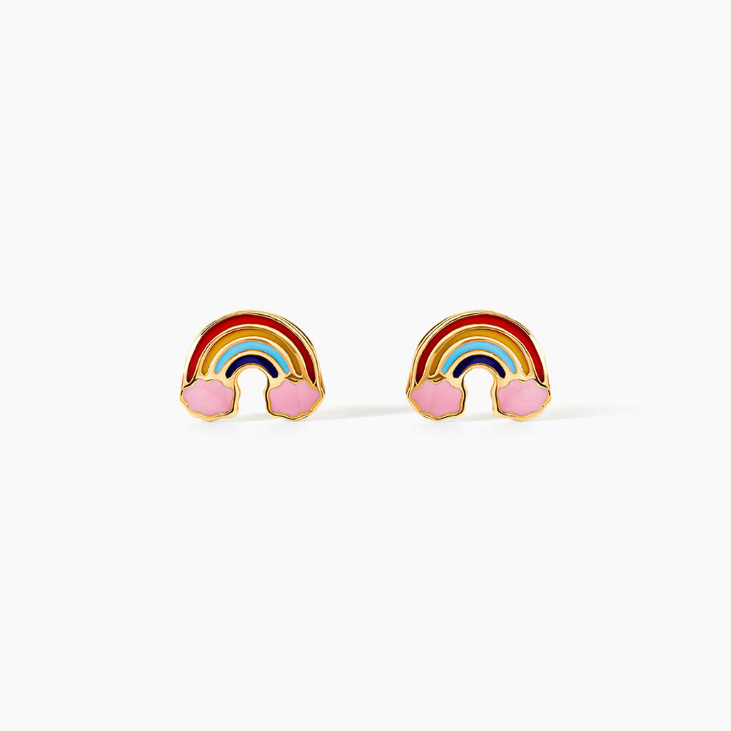Boucles D'oreilles Puces Raine Or Jaune - Puces Enfant | Marc Orian