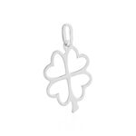 Pendentif Koulmia Trefle Diamante Or Blanc - Pendentifs Femme | Marc Orian
