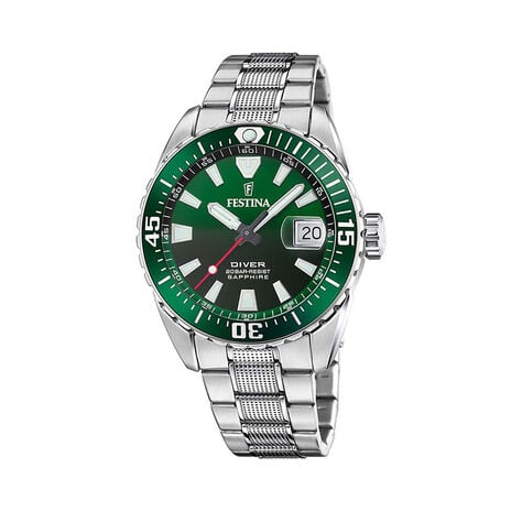 Montre Festina The Originals/diver Vert - Montres &eacute;tanches Homme | Marc Orian