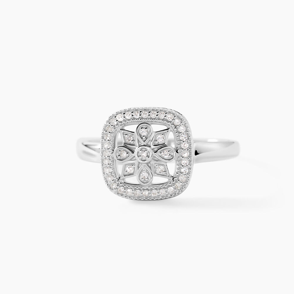 Bague Alixia Or Blanc Diamant - Bagues pierres pr&eacute;cieuses Femme | Marc Orian