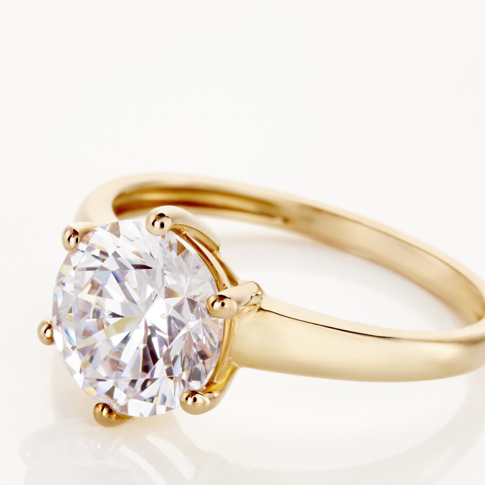 Solitaire Or Jaune Poeninus Oxyde - Solitaires Femme | Marc Orian