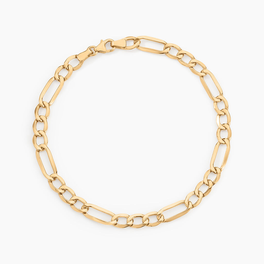 Bracelet Cameo Alternee 1/3 Or Jaune - Bracelets mailles Homme | Marc Orian