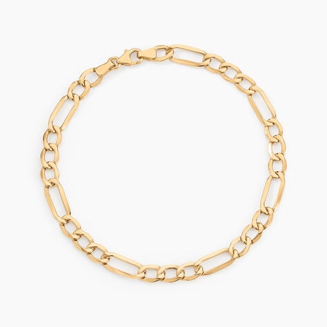 Bracelet Cameo Alternee 1/3 Or Jaune - Bracelets mailles Homme | Marc Orian