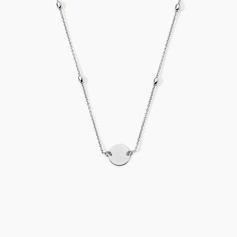 Collier Argent Blanc Monca - Colliers fantaisie Femme | Marc Orian