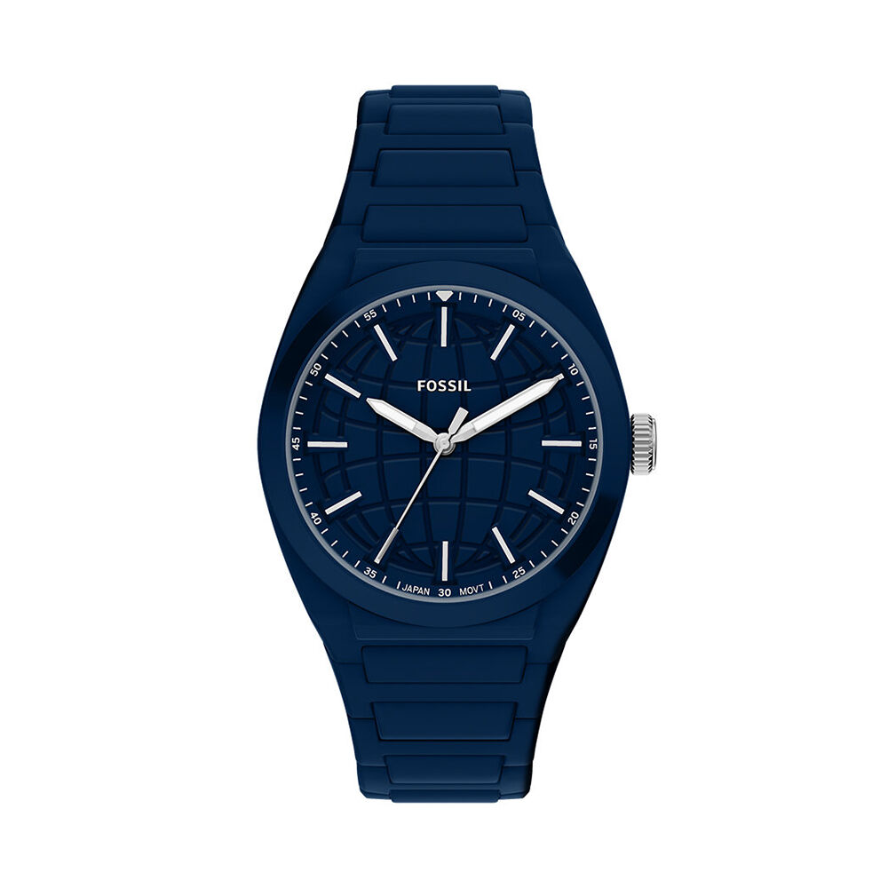 Montre Fossil Everett 3 Hand Bleu - Montres &eacute;tanches Homme | Marc Orian
