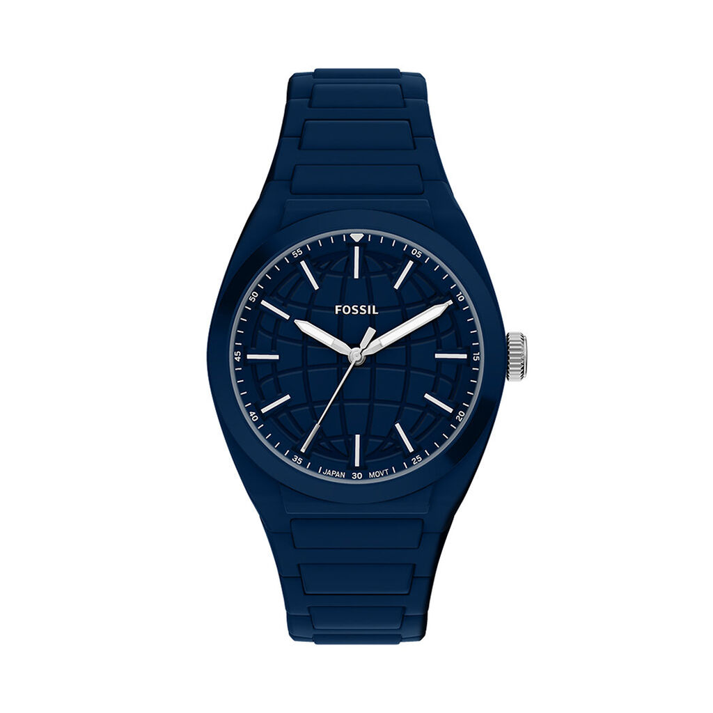 Montre Fossil Everett 3 Hand Bleu - Montres &eacute;tanches Homme | Marc Orian