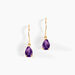 Boucles D'oreilles Pendantes Kalyne Or Jaune Amethyste - Pendantes Femme | Marc Orian