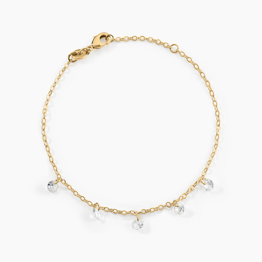 Bracelet Myosothis Plaqué Or Oxydes De Zirconium - Bracelets chaînes Femme | Marc Orian