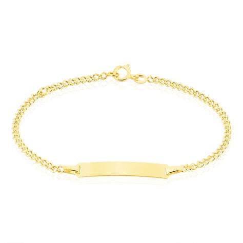 Bracelet Identit&eacute; Etheline Maille Gourmette Or Jaune - Gourmettes Enfant | Marc Orian
