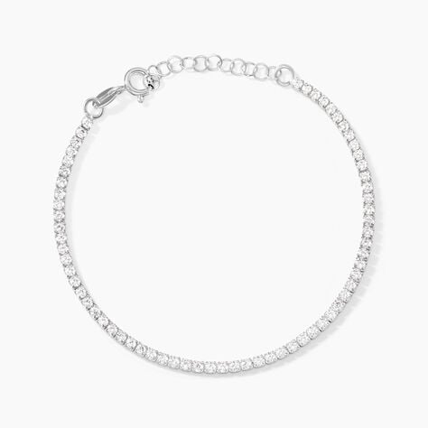 Bracelet Lou-anne Argent Blanc Oxydes De Zirconium - Bracelets chaînes Femme | Marc Orian