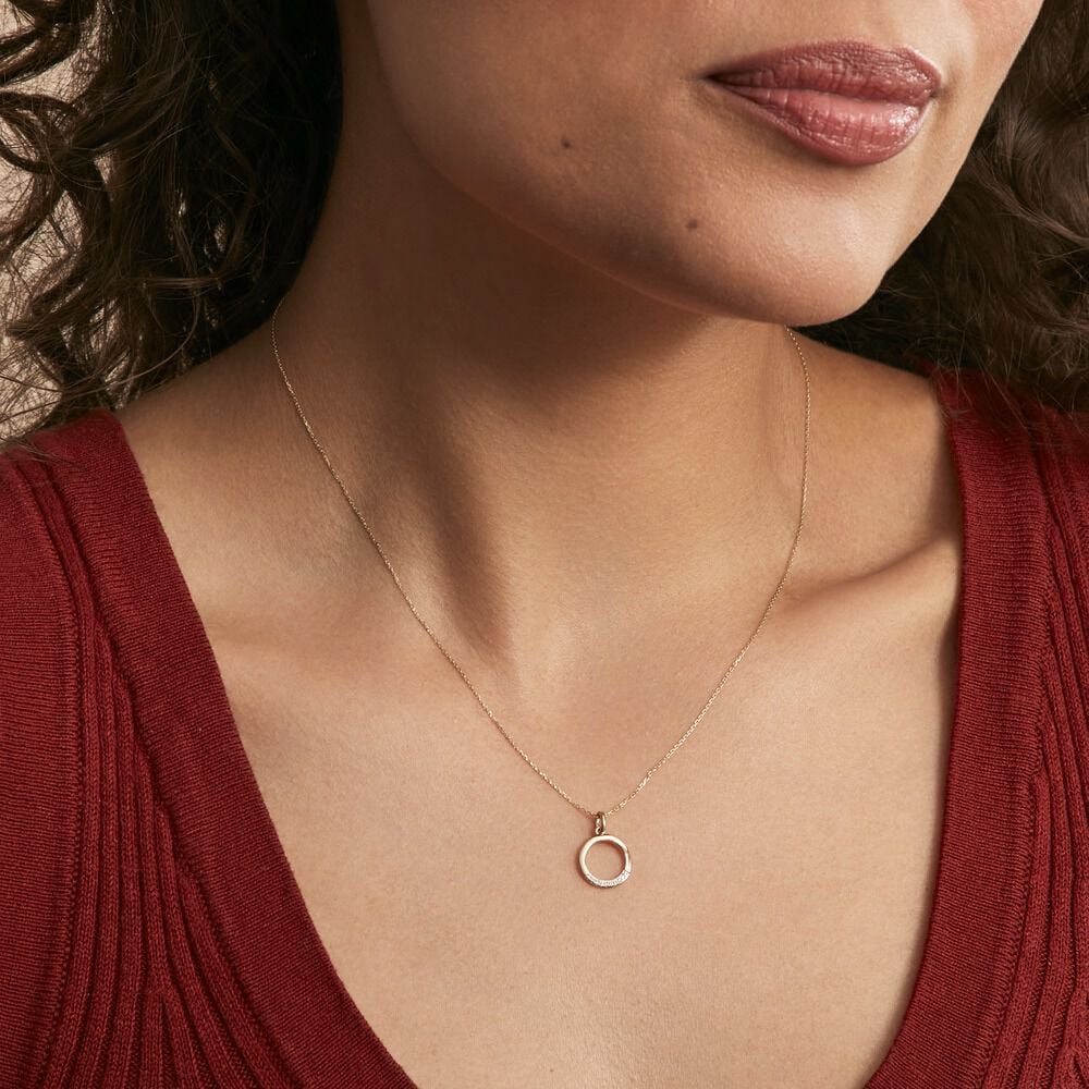 Collier Or Jaune Vahina Diamants - Colliers avec pierres Femme | Marc Orian