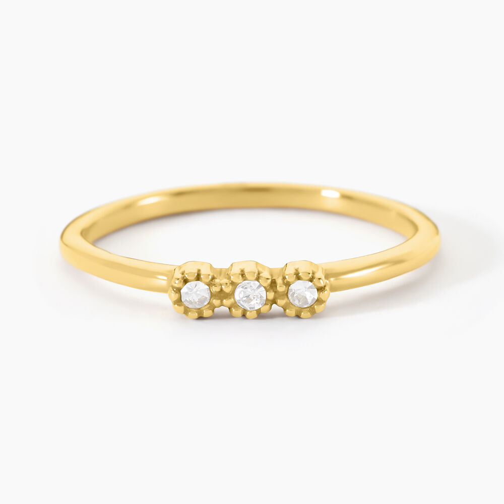 Bague Sheima Acier Jaune Cristal - Bijoux fantaisie Femme | Marc Orian