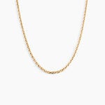 Cha&icirc;ne Igoa Maille For&ccedil;at Diamantee Or Jaune - Chaines Femme | Marc Orian