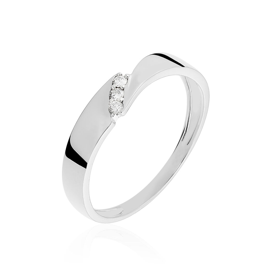 Bague Daphne Or Blanc Diamant - Bagues fiançailles Femme | Marc Orian