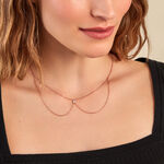 Collier Navette Argent Rose Oxyde De Zirconium - Colliers avec pierres Femme | Marc Orian