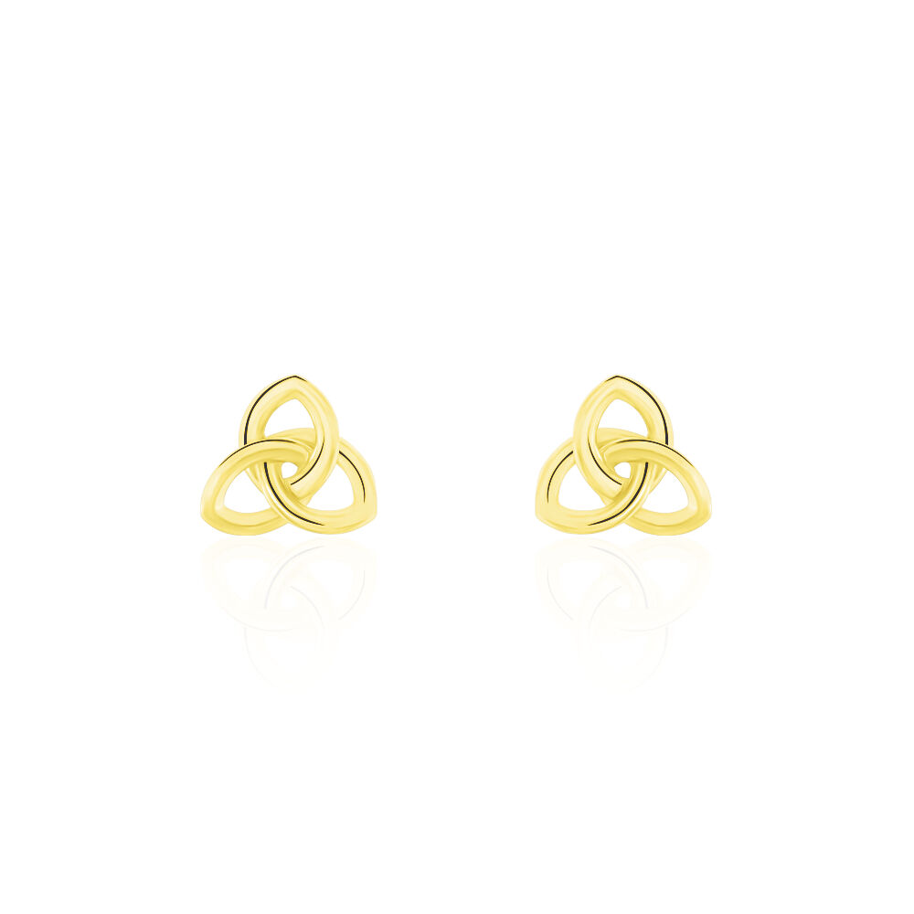 Boucles D'oreilles Puces Philine Fleur Or Jaune - Puces Femme | Marc Orian