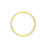 Alliance Grain De Folie Diamantee Ruban Plat Or Bicolore - Alliances duo Unisex | Marc Orian