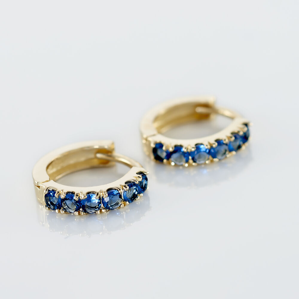 Créoles Andgelina Rondes Or Jaune Oxyde De Zirconium - Créoles Femme | Marc Orian