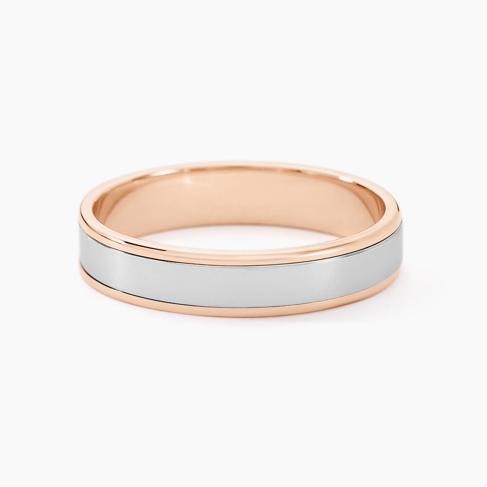 Alliance Hevan Ruban Or Bicolore - Alliances duo Unisex | Marc Orian