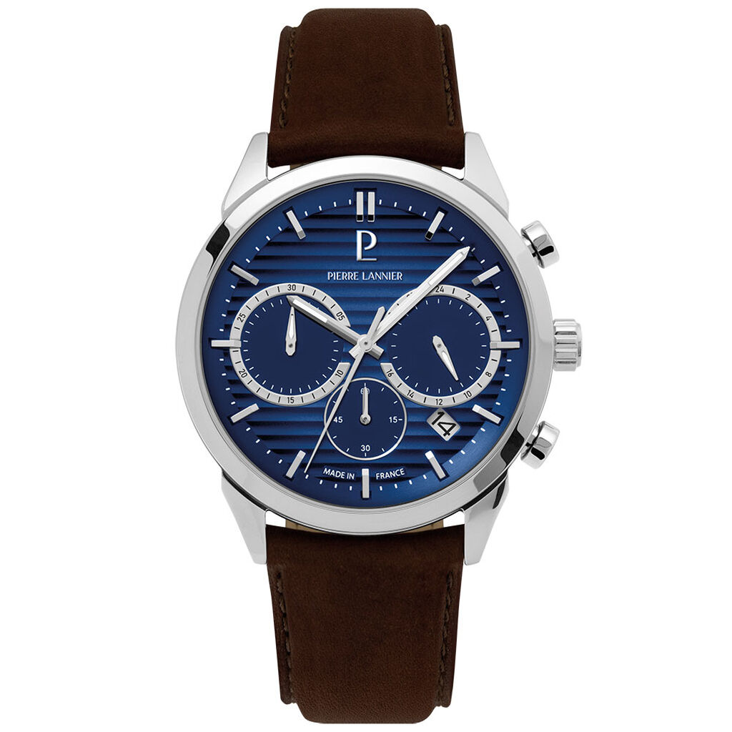 Montre Pierre Lannier Monarck Bleu - Montres étanches Homme | Marc Orian