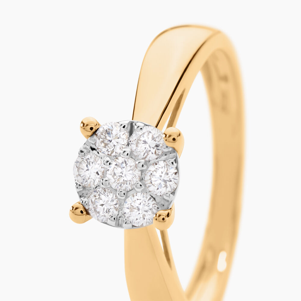 Bague Solitaire Artemis Or Jaune Diamant - Parures de mariage Femme | Marc Orian