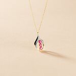 Collier Aurora Or Jaune Rubis Et Diamant - Colliers avec pierres Femme | Marc Orian