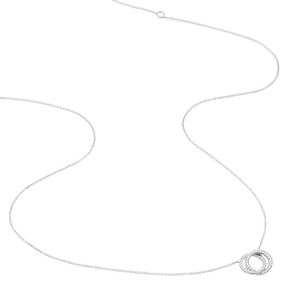 Collier Absolu Or Blanc Diamant - Colliers avec pierres Femme | Marc Orian