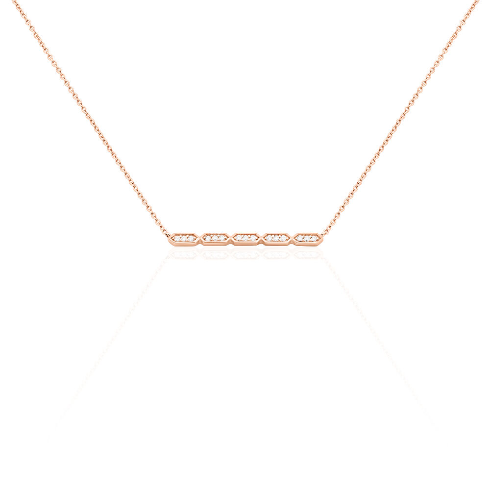 Collier Adali Argent Rose Oxyde De Zirconium - Colliers avec pierres Femme | Marc Orian