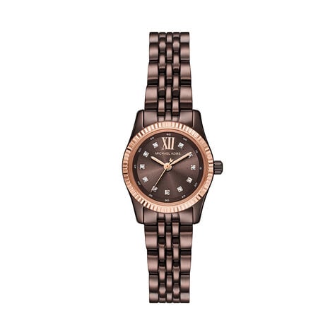 Montre Michael Kors Petite Lexington Marron - Montres étanches Femme | Marc Orian