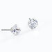 Boucles D'oreilles Puces Eddie Or Blanc Oxyde De Zirconium - Puces Femme | Marc Orian