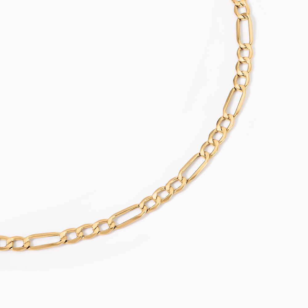 Collier Or Jaune Maille Altern&eacute;e 1/3 - Chaines Femme | Marc Orian