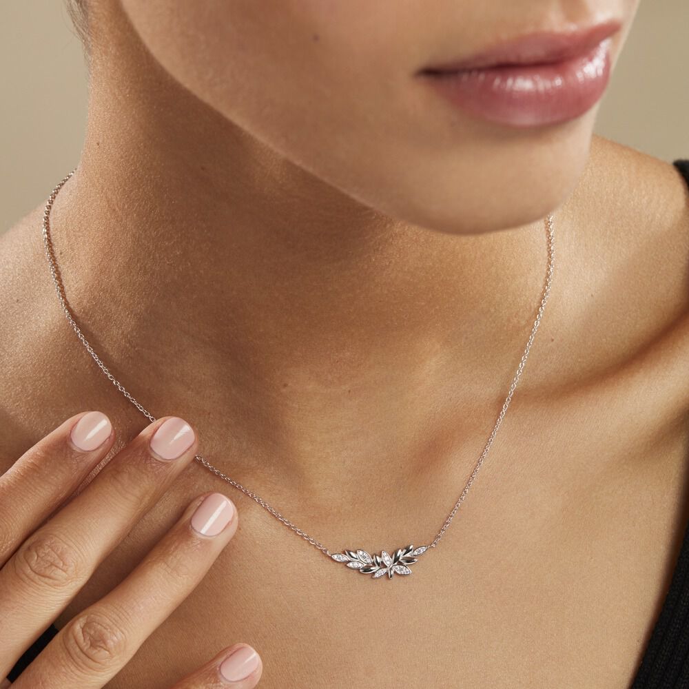 Collier Cesarine Argent Blanc Oxyde De Zirconium -  Femme | Marc Orian