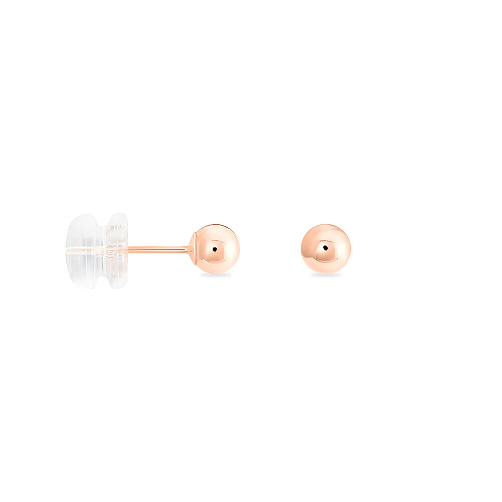 Boucles D'oreilles Puces Fidelia Boule Or Rose - Puces Femme | Marc Orian