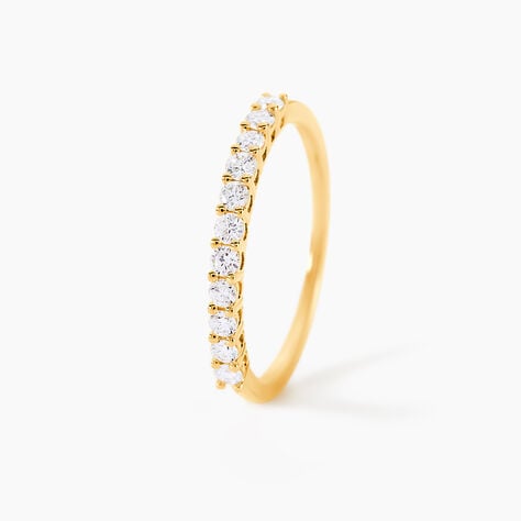 Alliance 1090 Or Jaune Diamant - Alliances avec pierres Femme | Marc Orian