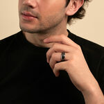 Bague Men's Steel Acier Blanc - Bijoux fantaisie Homme | Marc Orian