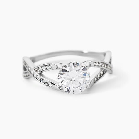 Bague Solitaire Maddy Argent Blanc Oxyde De Zirconium - Bijoux fantaisie Femme | Marc Orian