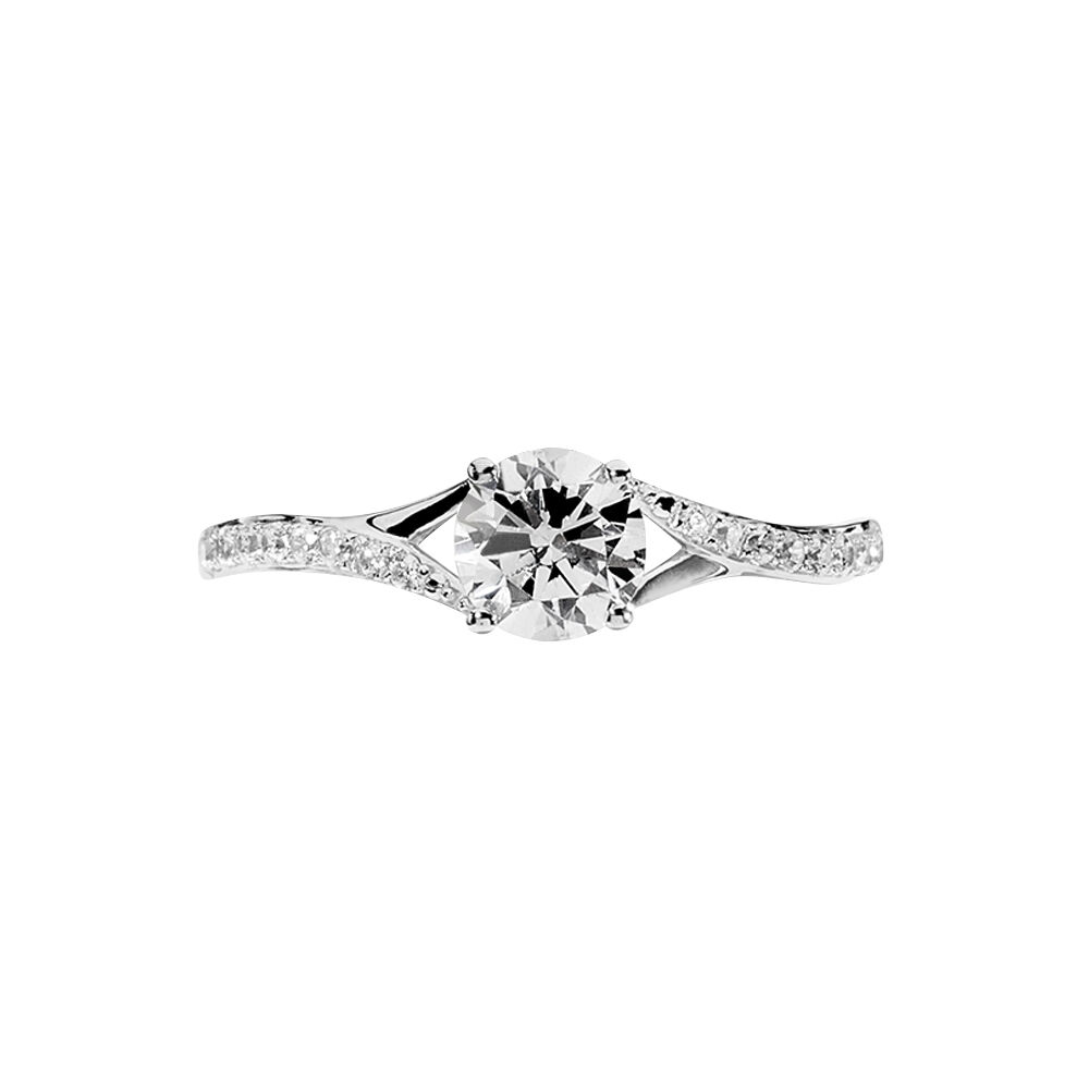 Bague Evita Or Blanc Oxyde De Zirconium - Solitaires Femme | Marc Orian